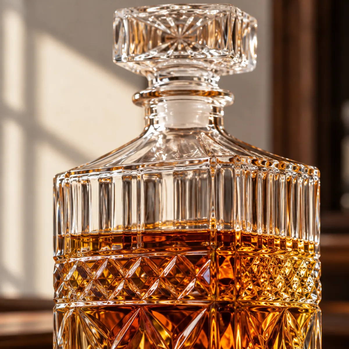 Home Bar Whisky Decanter Bottle & Glass Set - view 4