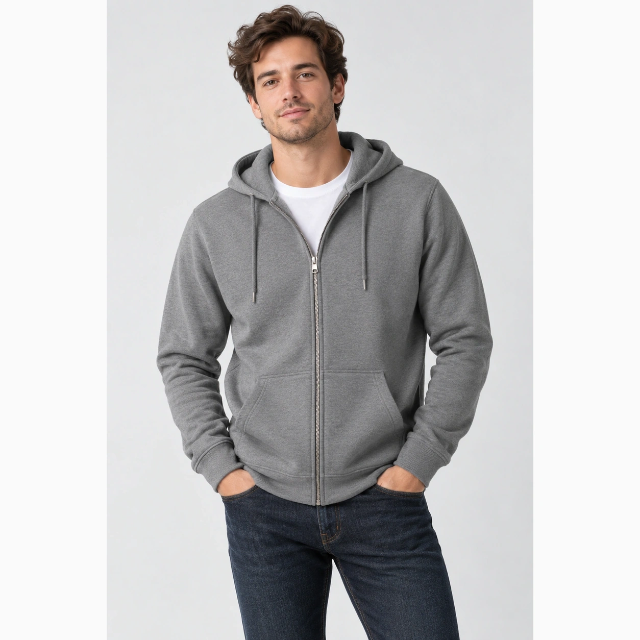 Hoodie With Zip - view 3