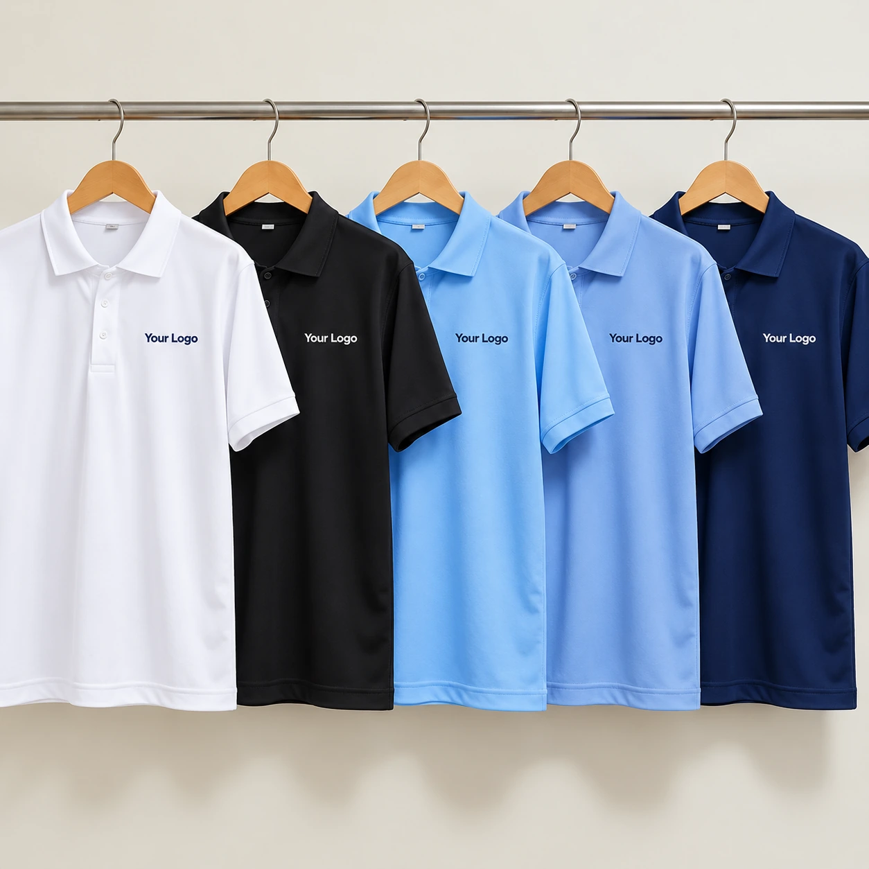 Matty Polyester Polo Collar T-Shirt - view 4