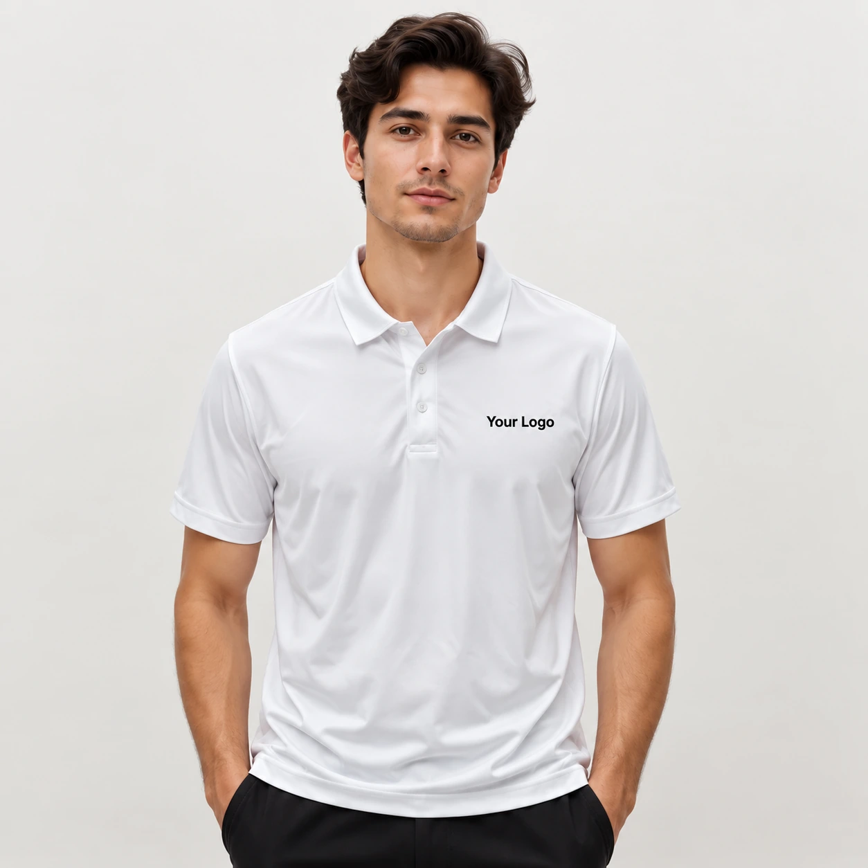Serina Polyester Collar T-Shirt - view 2