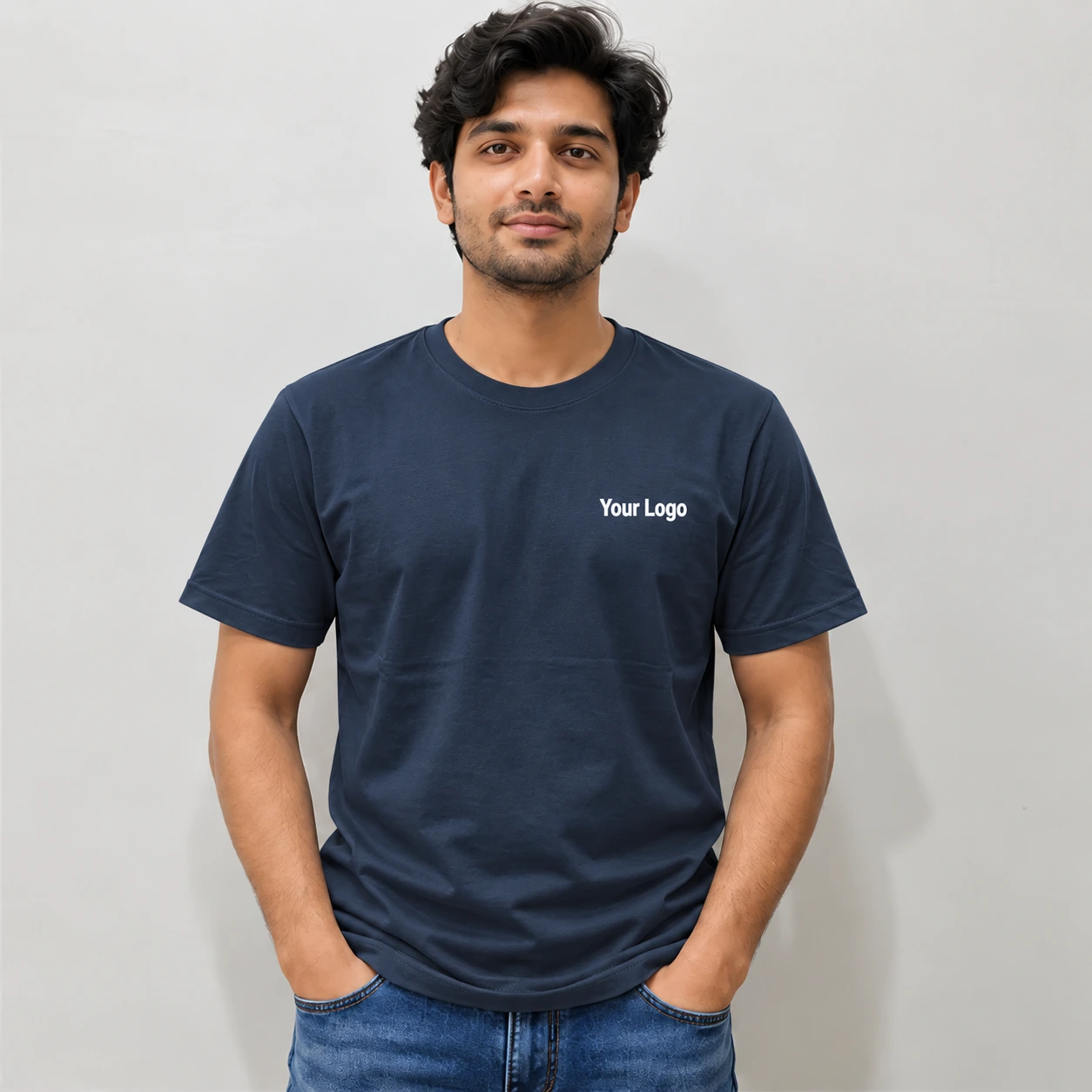 25 No. Cotton Round Neck T-Shirt - view 2