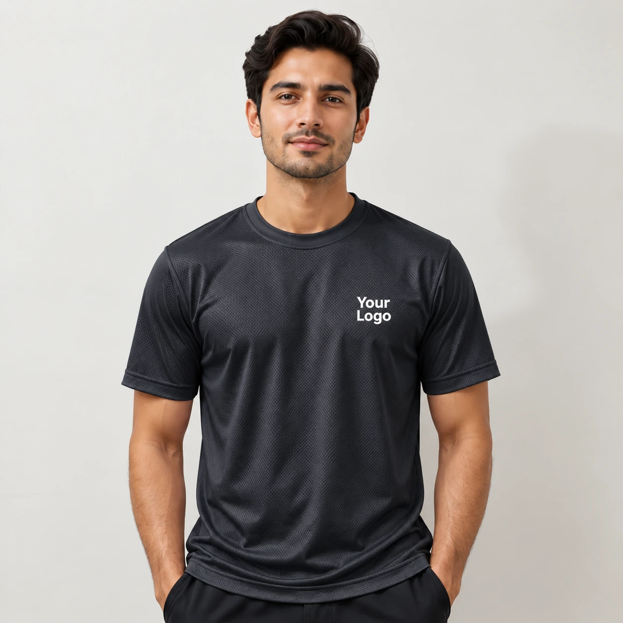 Dot Net Polyester Round Neck T-Shirt - view 2