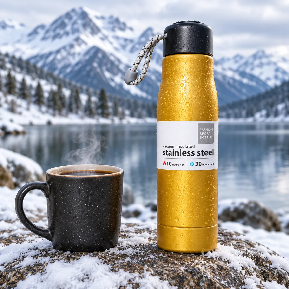 Vacuum Insulated Stainless Steel Sports Bottle (10 Hrs Hot / 30 Hrs Cold) - view 2