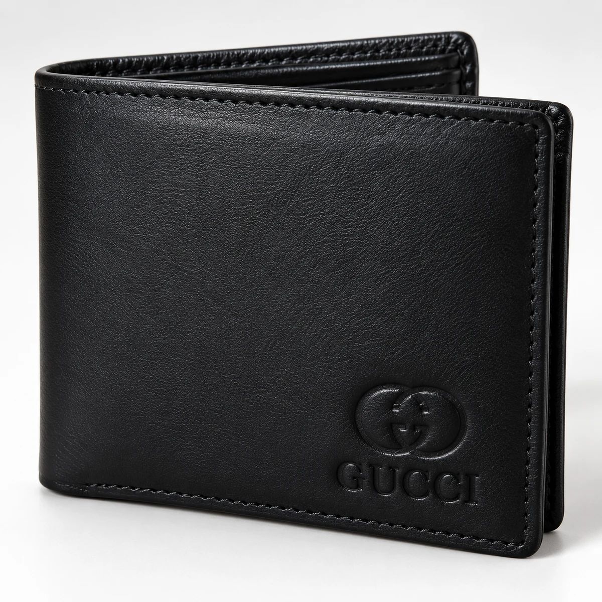 Gucci Black Bi-Fold Wallet with ID Window - view 3